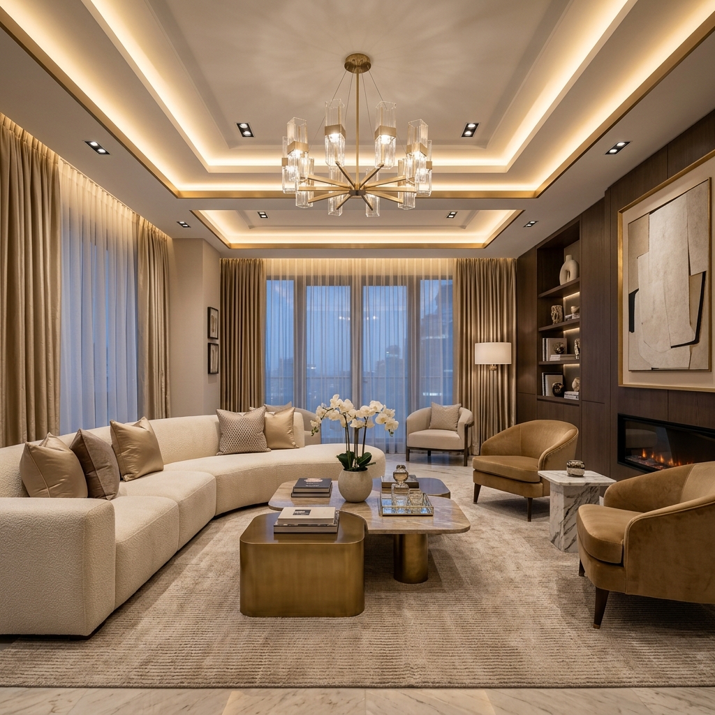 Roy Home Interior Living Room Design mockup
